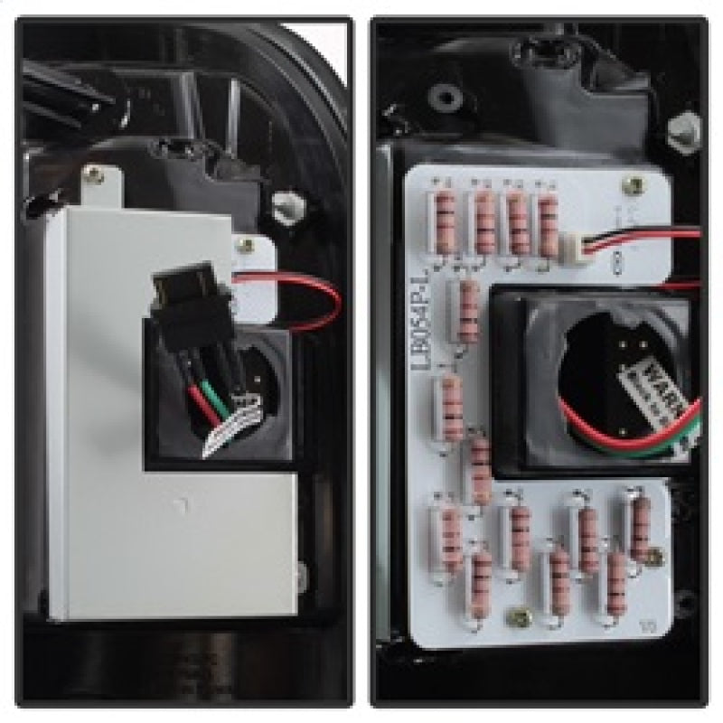 Spyder 08-16 Ford Super Duty F-250 V3 Light Bar LED Tail Lights - Blk Smoke ALT-YD-FS07V3-LBLED-BSM SPYDER Tail Lights  AXOPROS