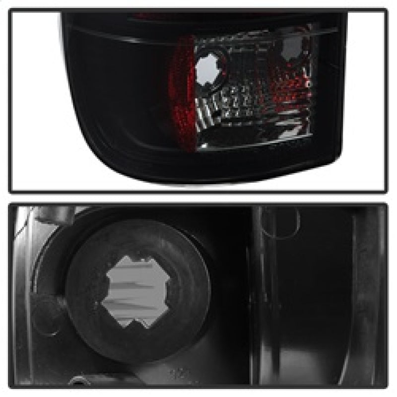 Spyder 08-16 Ford Super Duty F-250 V3 Light Bar LED Tail Lights - Blk Smoke ALT-YD-FS07V3-LBLED-BSM SPYDER Tail Lights  AXOPROS