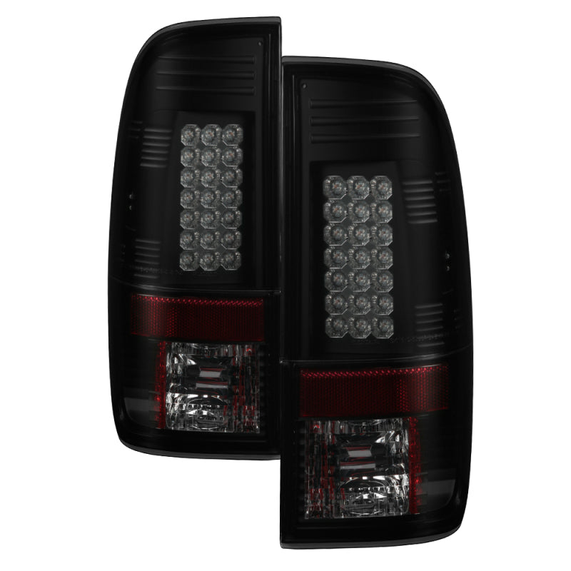 Spyder 08-16 Ford Super Duty LED Tail Lights Black Smoke ALT-YD-FS07-LED-BSM SPYDER Tail Lights  AXOPROS