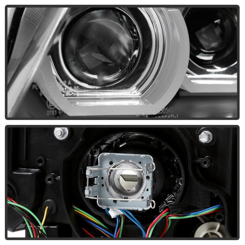 Spyder 09-12 BMW E90 3-Series 4DR HID w/ AFS Only - LED Turn - Black - PRO-YD-BMWE9009-AFSHID-BK SPYDER Headlights AXOPROS