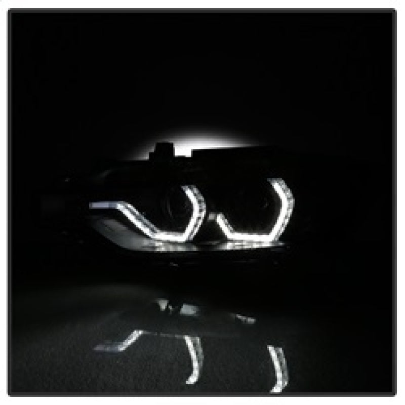 Spyder 12-14 BMW F30 3 Series 4DR Projector Headlights - LED DRL - Blk Smoke PRO-YD-BMWF3012-DRL-BSM SPYDER Headlights AXOPROS