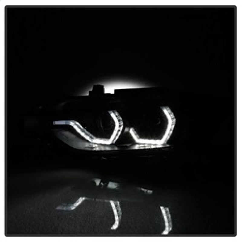Spyder 12-14 BMW F30 3 Series 4DR Projector Headlights - LED DRL - Blk Smoke PRO-YD-BMWF3012-DRL-BSM SPYDER Headlights AXOPROS