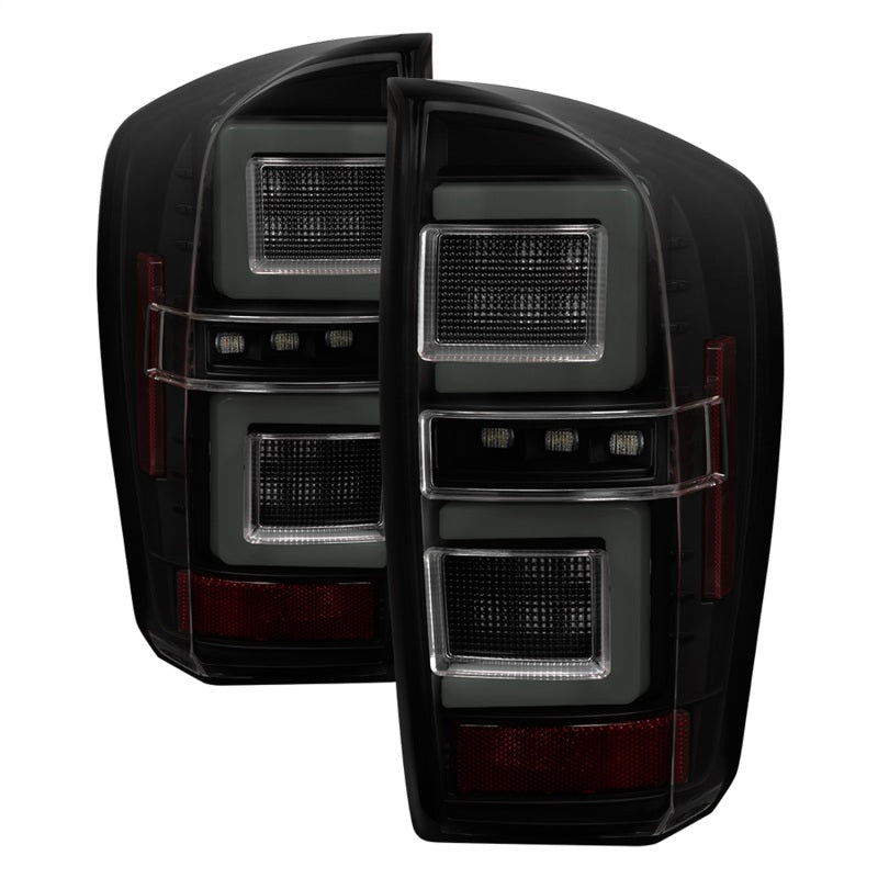 Spyder 16-17 Toyota Tacoma LED Tail Lights - Black Smoke (ALT-YD-TT16-LED-BSM) SPYDER Tail Lights  AXOPROS