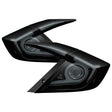 Spyder 16-18 Honda Civic 4 Door Light Bar LED Tail Lights - Black Smoke (ALT-YD-HC164D-LB-BSM) SPYDER Tail Lights  AXOPROS