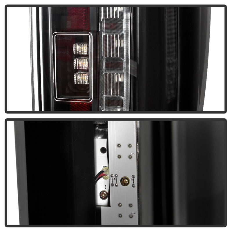 Spyder 17-18 Ford F250 (w/Blind Spot Sens./LED Model Only) LED Tail Lights-Blk ALT-YD-FS17BS-LED-BK SPYDER Tail Lights  AXOPROS