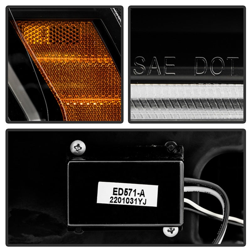 Spyder 19-22 Dodge Ram 2500/3500 (Halogen Model Only) Proj. Headlights (PRO-YD-DR19HDHALAP-SEQ-BK) SPYDER Headlights AXOPROS