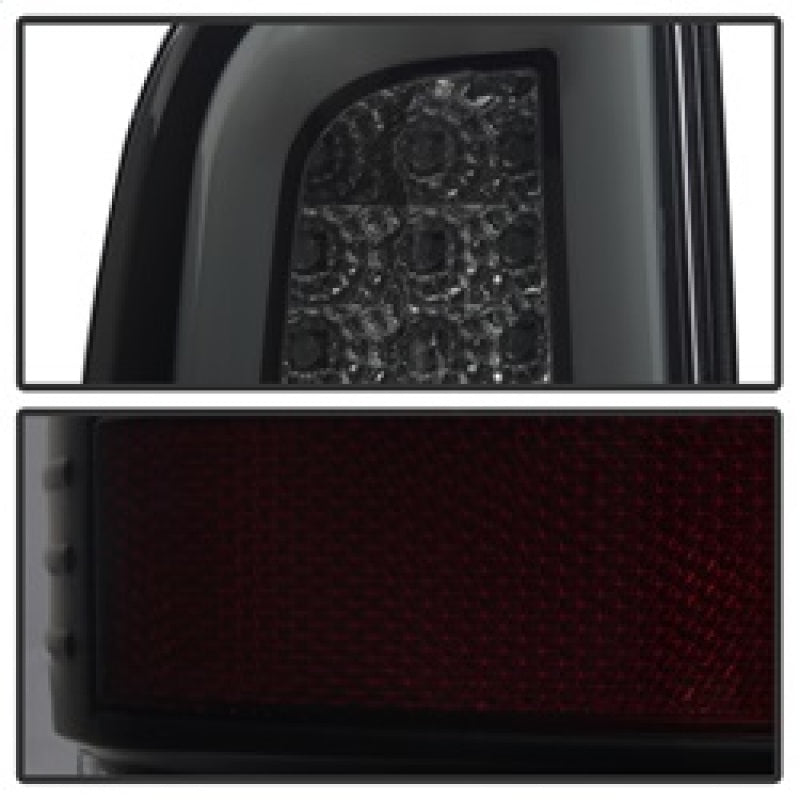 Spyder 97-03 Ford F150 Stylsd. F250 V3 Lght Bar LED Tail Lights - Blk Smk ALT-YD-FF15097V3-LBLED-BSM SPYDER Tail Lights  AXOPROS