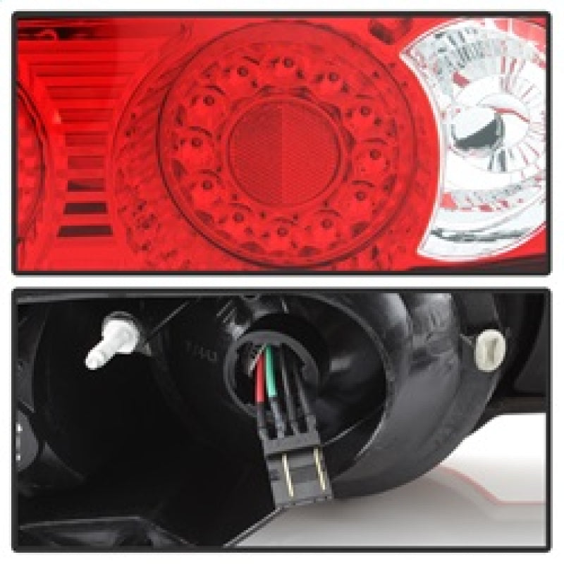 Spyder Acura RSX 02-04 LED Tail Lights Red Clear ALT-YD-ARSX02-LED-RC SPYDER Tail Lights  AXOPROS