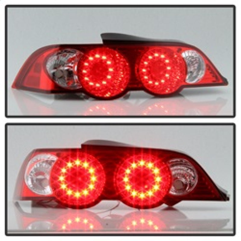 Spyder Acura RSX 02-04 LED Tail Lights Red Clear ALT-YD-ARSX02-LED-RC SPYDER Tail Lights  AXOPROS