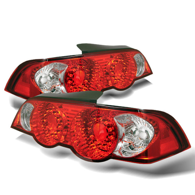 Spyder Acura RSX 02-04 LED Tail Lights Red Clear ALT-YD-ARSX02-LED-RC SPYDER Tail Lights  AXOPROS