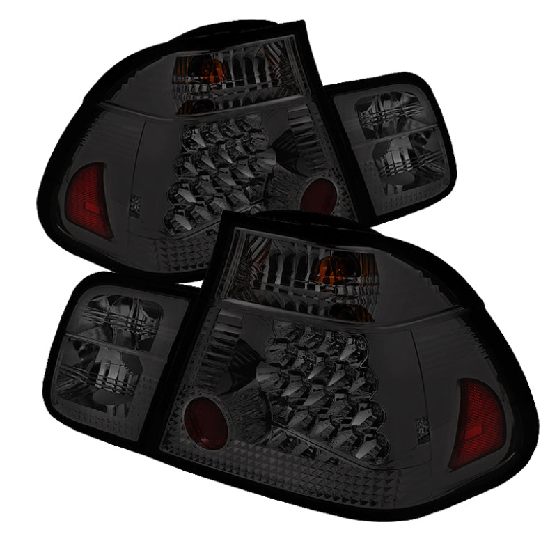 Spyder BMW E46 3-Series 02-05 4Dr Tail Lights Smke ALT-YD-BE4602-4D-LED-SM SPYDER Tail Lights  AXOPROS