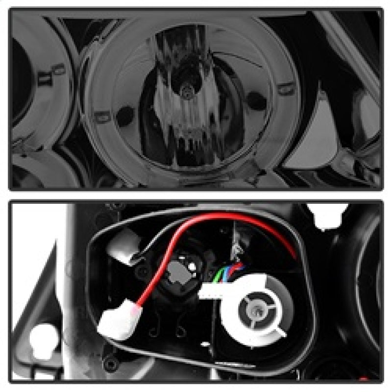 Spyder BMW E90 3-Series 06-08 (4 dr) Proj LED Halo Amber Reflctr Rplc Bulb Smke PRO-YD-BMWE9005-AM-S SPYDER Headlights AXOPROS