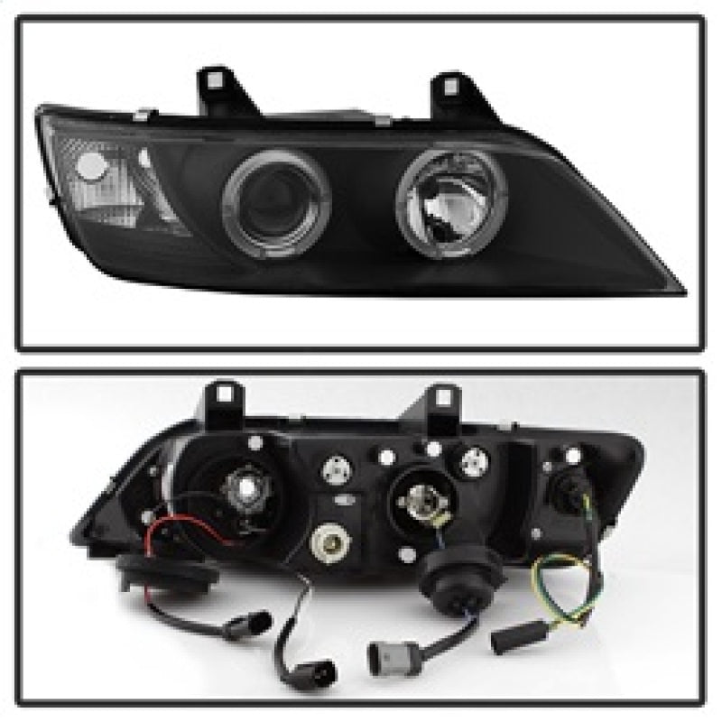 Spyder BMW Z3 96-02 Projector Headlights LED Halo Black High H1 Low H1 PRO-YD-BMWZ396-HL-BK SPYDER Headlights AXOPROS