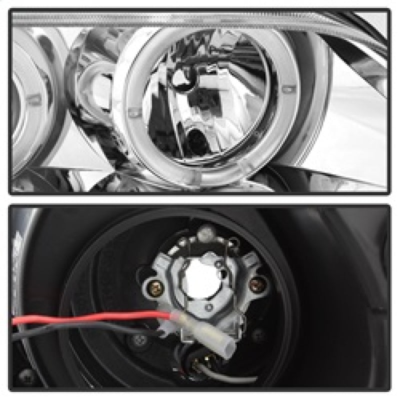 Spyder BMW Z3 96-02 Projector Headlights LED Halo Chrome High H1 Low H1 PRO-YD-BMWZ396-HL-C SPYDER Headlights AXOPROS