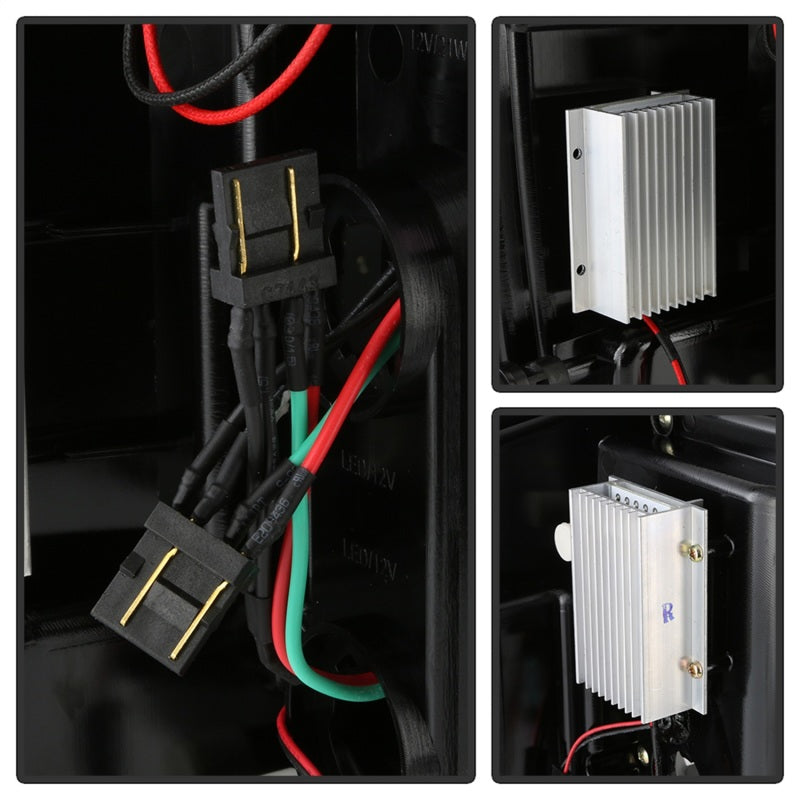 Spyder Chevy 1500 14-16 Light Bar LED Tail Lights All Blk ALT-YD-CS14-LBLED-BKV2 SPYDER Tail Lights AXOPROS