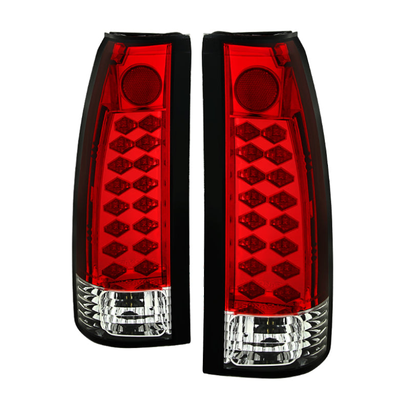 Spyder Chevy C/K Series 1500 88-98/Blazer 92-94 LED Tail Lights Red Clear ALT-YD-CCK88-LED-RC SPYDER Tail Lights AXOPROS