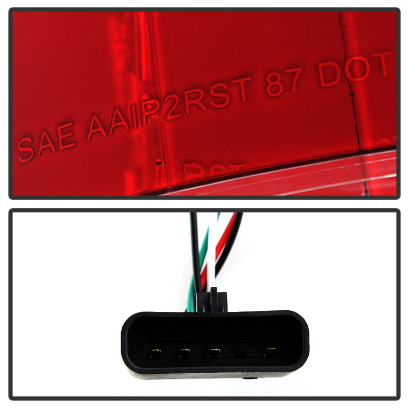 Spyder Chevy C/K Series 1500 88-98/Blazer 92-94 LED Tail Lights Red Clear ALT-YD-CCK88-LED-RC SPYDER Tail Lights AXOPROS