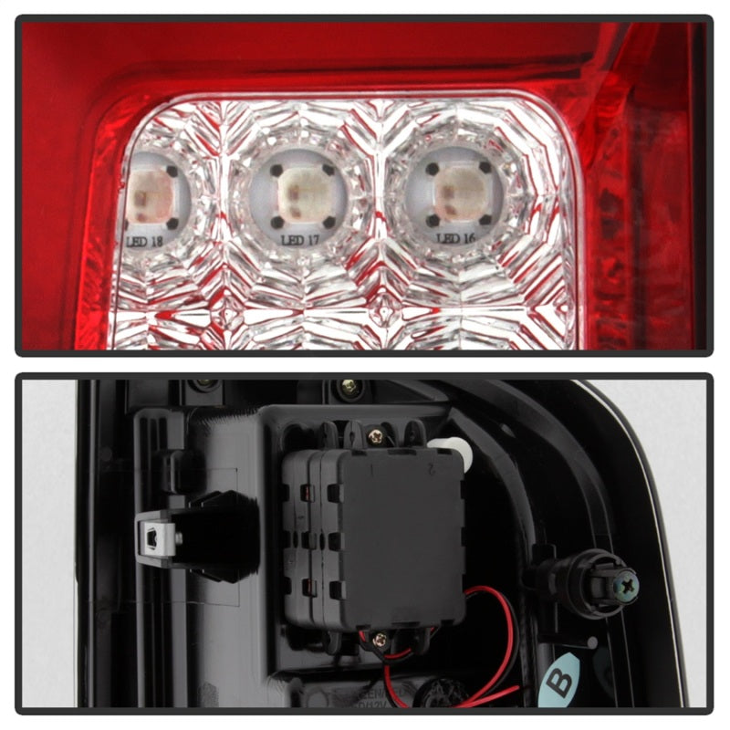 Spyder Chevy Colorado 2015-2017 Light Bar LED Tail Lights - Red Clear ALT-YD-CCO15-LED-RC SPYDER Tail Lights  AXOPROS