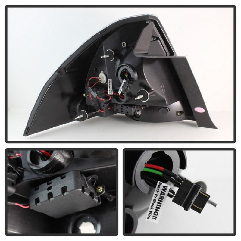 Spyder Chevy Impala 2006-2013 LED Tail Lights Black ALT-YD-CHIP06-LED-BK SPYDER Tail Lights  AXOPROS