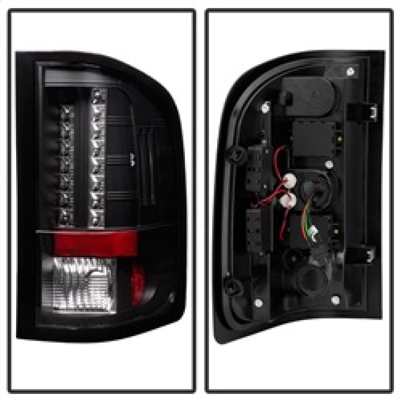 Spyder Chevy Silverado 07-13 LED Tail Lights Blk ALT-YD-CS07-LED-BK SPYDER Tail Lights  AXOPROS