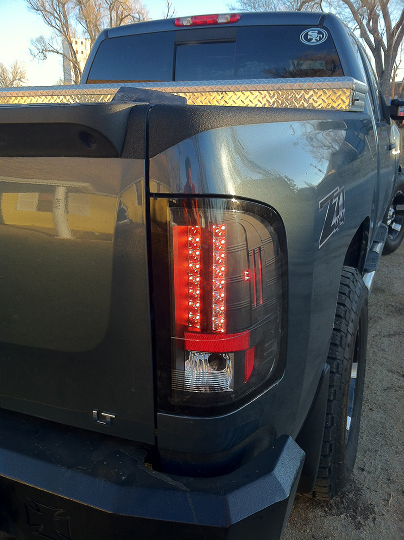 Spyder Chevy Silverado 07-13 LED Tail Lights Blk ALT-YD-CS07-LED-BK SPYDER Tail Lights  AXOPROS