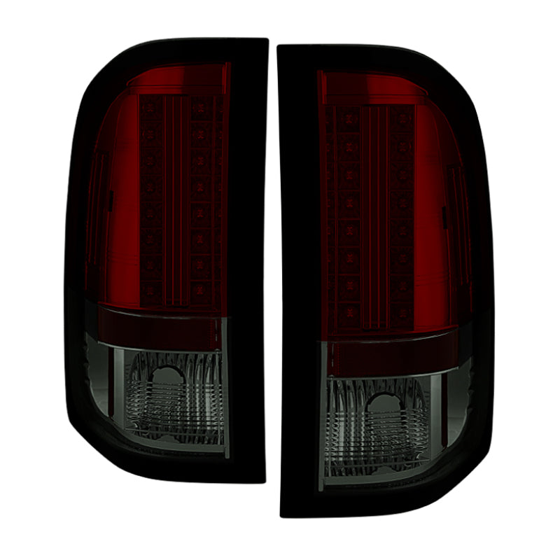 Spyder Chevy Silverado 07-13 LED Tail Lights Red Smoke ALT-YD-CS07-LED-RS SPYDER Tail Lights  AXOPROS
