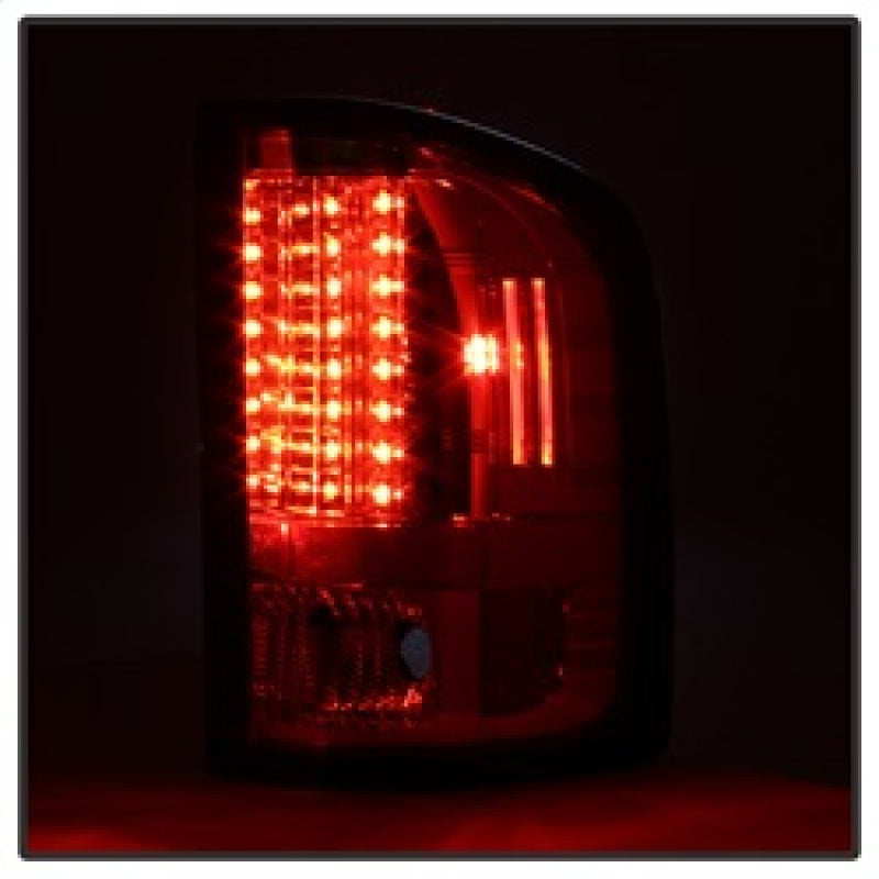 Spyder Chevy Silverado 07-13 LED Tail Lights Red Smoke ALT-YD-CS07-LED-RS SPYDER Tail Lights  AXOPROS