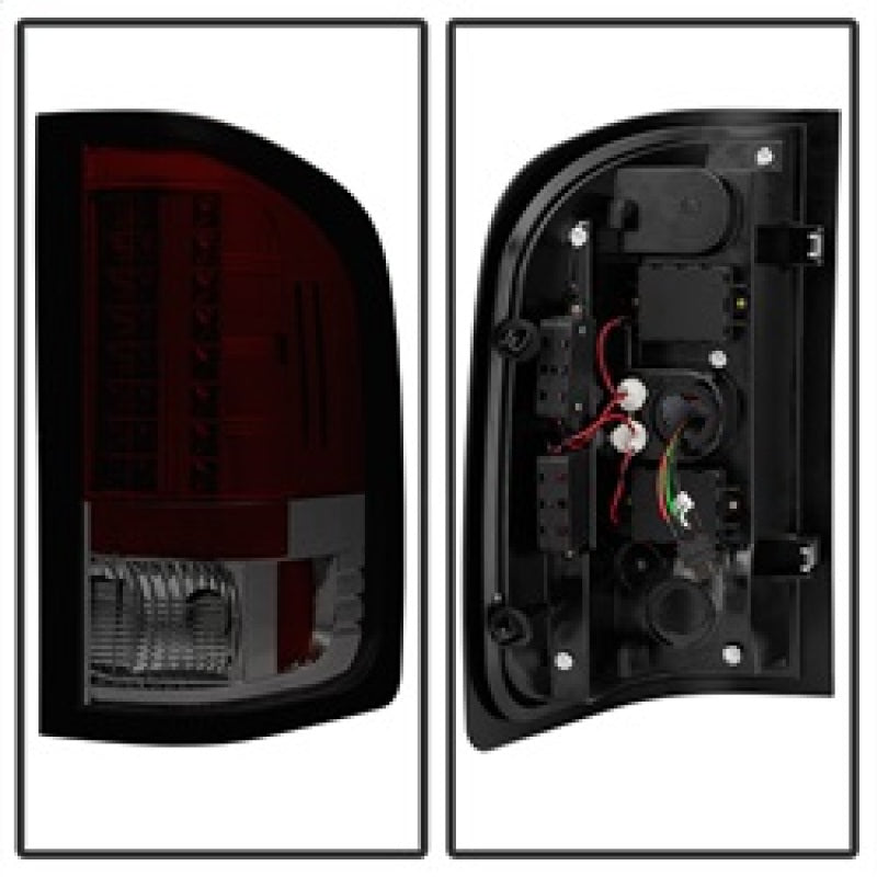 Spyder Chevy Silverado 07-13 LED Tail Lights Red Smoke ALT-YD-CS07-LED-RS SPYDER Tail Lights  AXOPROS