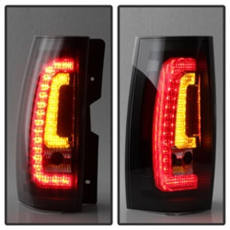 Spyder Chevy Suburban/Tahoe 07-14 V2 - Light Bar LED Tail Lights - Black ALT-YD-CSUB07V2-LED-BK SPYDER Tail Lights  AXOPROS