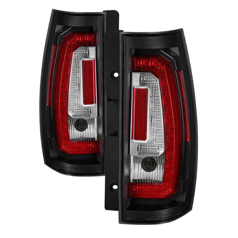 Spyder Chevy Suburban/Tahoe 07-14 V2 - Light Bar LED Tail Lights - Black ALT-YD-CSUB07V2-LED-BK SPYDER Tail Lights  AXOPROS