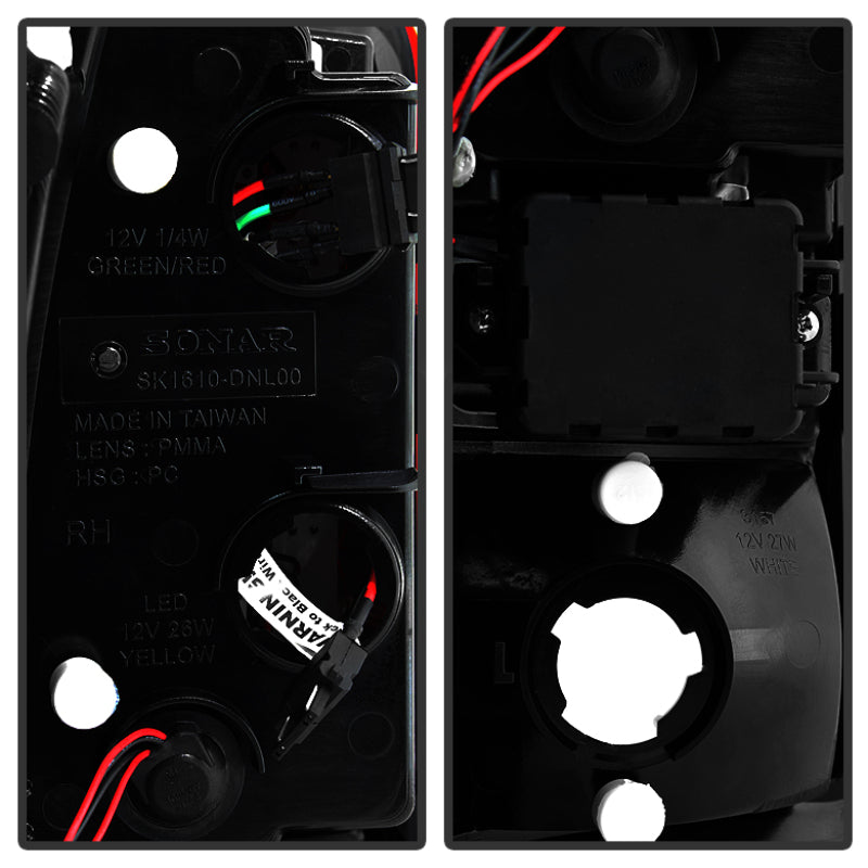 Spyder Chevy Suburban/Tahoe 1500/2500 00-06 LED Tail Lights Red Clear ALT-YD-CD00-LED-RC SPYDER Tail Lights  AXOPROS