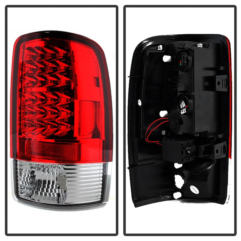 Spyder Chevy Suburban/Tahoe 1500/2500 00-06 LED Tail Lights Red Clear ALT-YD-CD00-LED-RC SPYDER Tail Lights  AXOPROS