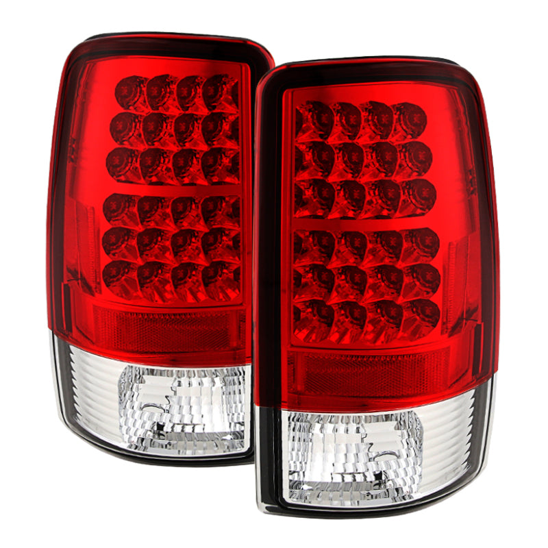 Spyder Chevy Suburban/Tahoe 1500/2500 00-06 LED Tail Lights Red Clear ALT-YD-CD00-LED-RC SPYDER Tail Lights  AXOPROS