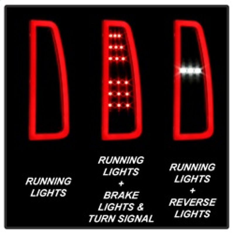 Spyder Chevy Tahoe / Suburban 15-17 LED Tail Lights - Black Smoke (ALT-YD-CTA15-LED-BSM) SPYDER Tail Lights AXOPROS