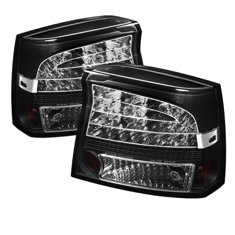 Spyder Dodge Charger 09-10 LED Tail Lights Black ALT-YD-DCH09-LED-BK SPYDER Tail Lights  AXOPROS