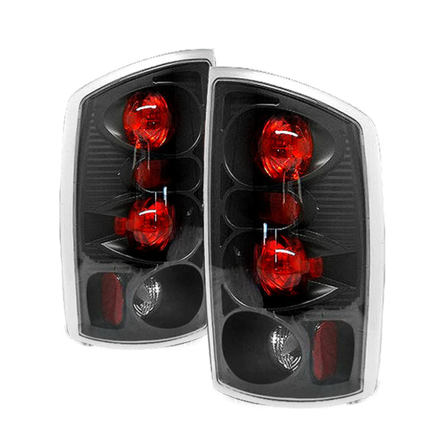 Spyder Dodge Ram 02-06 1500/Ram 2500/3500 03-06 Euro Style Tail Lights Black ALT-YD-DRAM02-BK SPYDER Tail Lights  AXOPROS