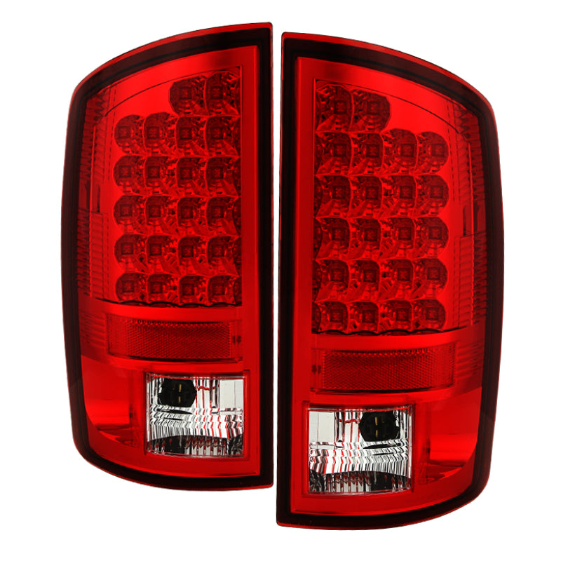 Spyder Dodge Ram 07-08 1500/Ram 07-09 2500/3500 LED Tail Lights Red Clear ALT-YD-DRAM06-LED-RC SPYDER Tail Lights  AXOPROS