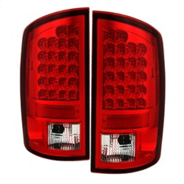 Spyder Dodge Ram 07-08 1500/Ram 07-09 2500/3500 LED Tail Lights Red Clear ALT-YD-DRAM06-LED-RC SPYDER Tail Lights  AXOPROS