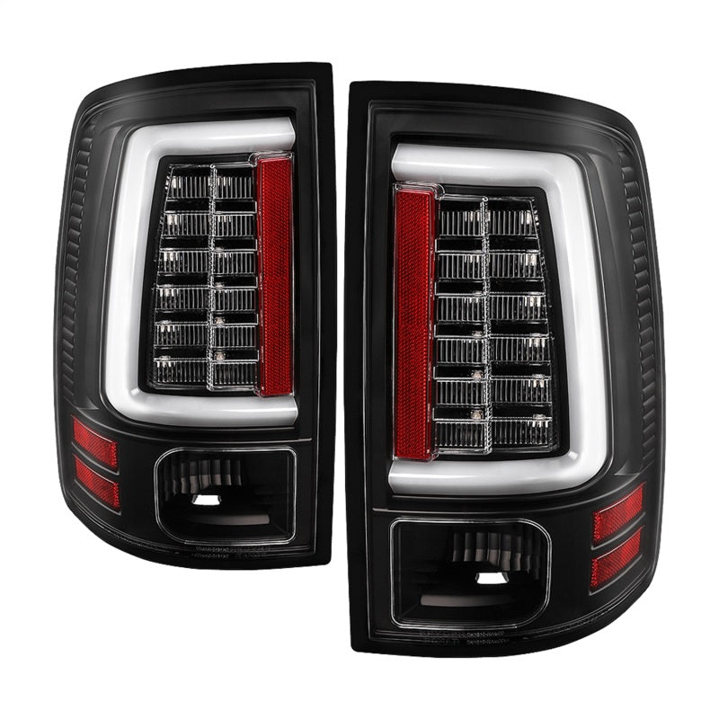 Spyder Dodge Ram 09-18 LED Tail Lights - All Black ALT-YD-DRAM09V2-LED-BKV2 (Incandescent Only) SPYDER Tail Lights  AXOPROS