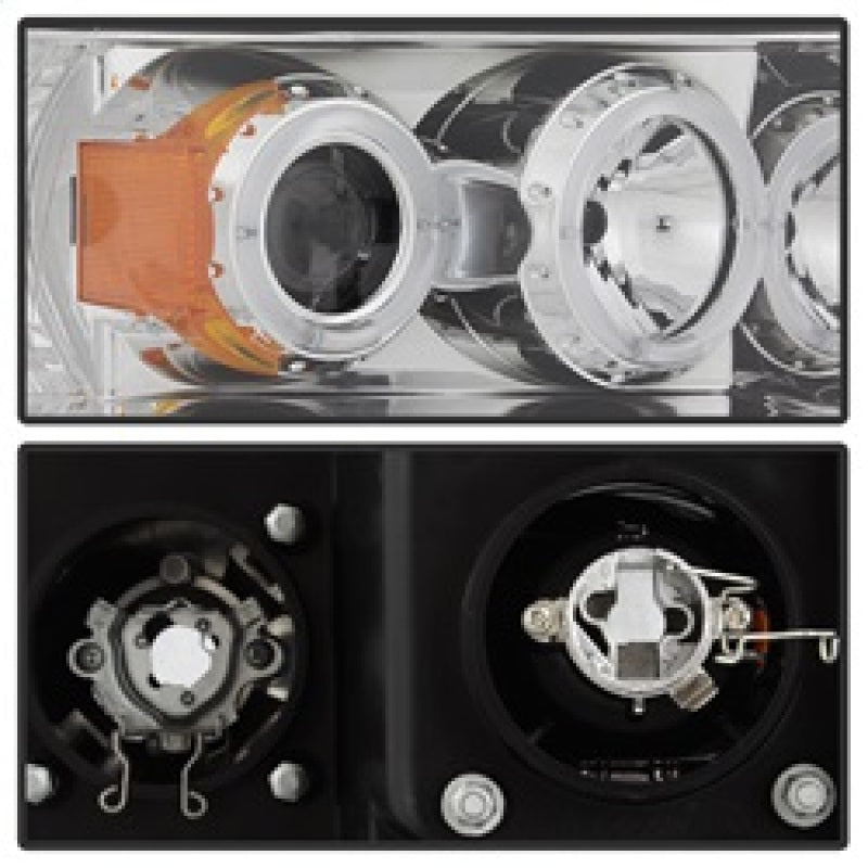 Spyder Dodge Ram 1500 02-05/Ram 2500 03-05 Projector Headlights LED Halo LED Chrm PRO-YD-DR02-HL-C SPYDER Headlights AXOPROS