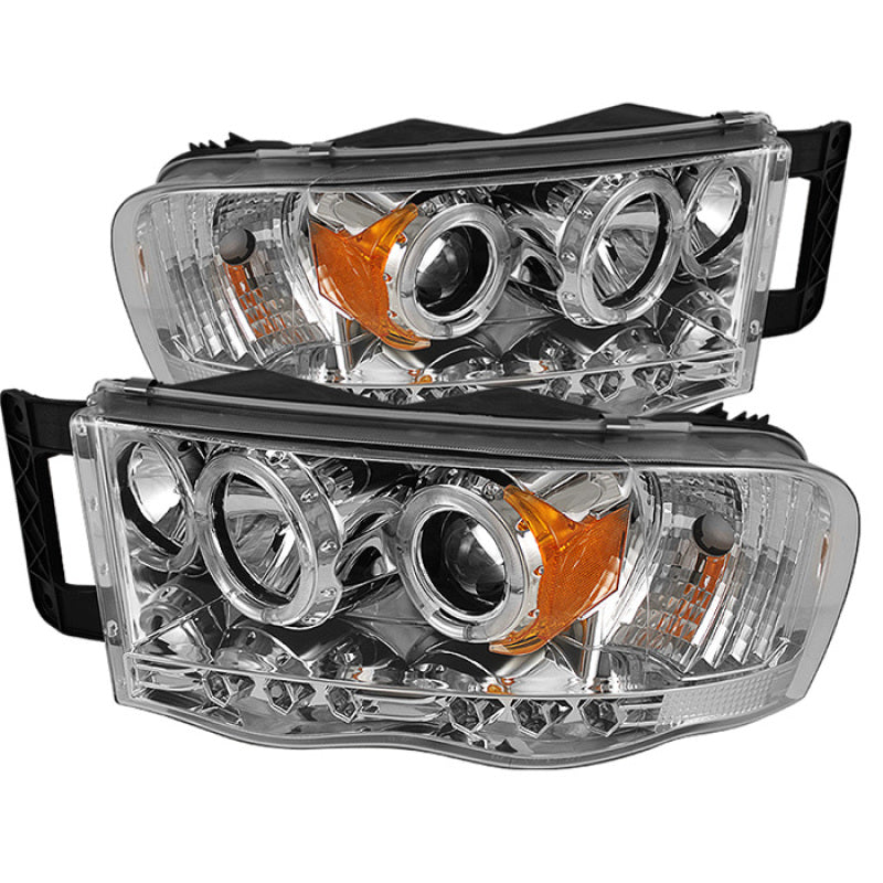 Spyder Dodge Ram 1500 02-05/Ram 2500 03-05 Projector Headlights LED Halo LED Chrm PRO-YD-DR02-HL-C SPYDER Headlights AXOPROS