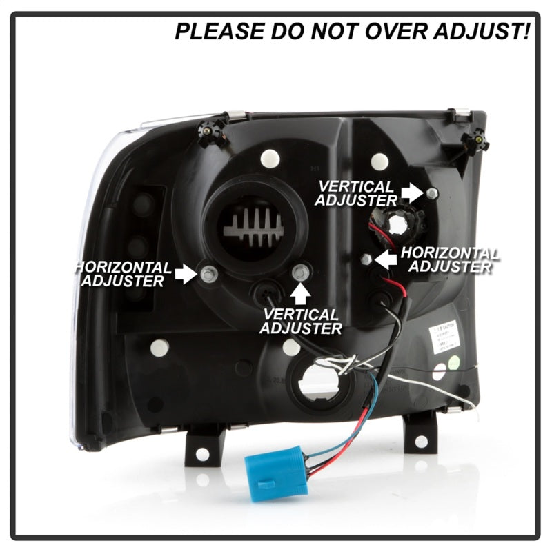 Spyder Ford F-250 99-04/Excursion 00-04 1 Piece LED Headlights - Black PRO-YD-FF25099V2PL-BK SPYDER Headlights AXOPROS