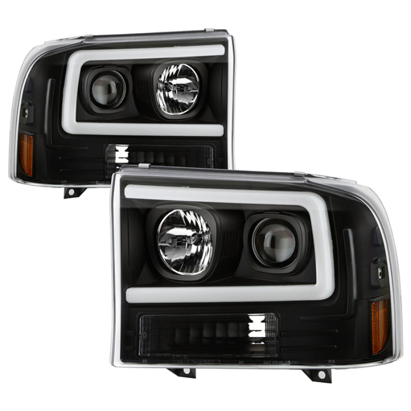 Spyder Ford F-250 99-04/Excursion 00-04 1 Piece LED Headlights - Black PRO-YD-FF25099V2PL-BK SPYDER Headlights AXOPROS
