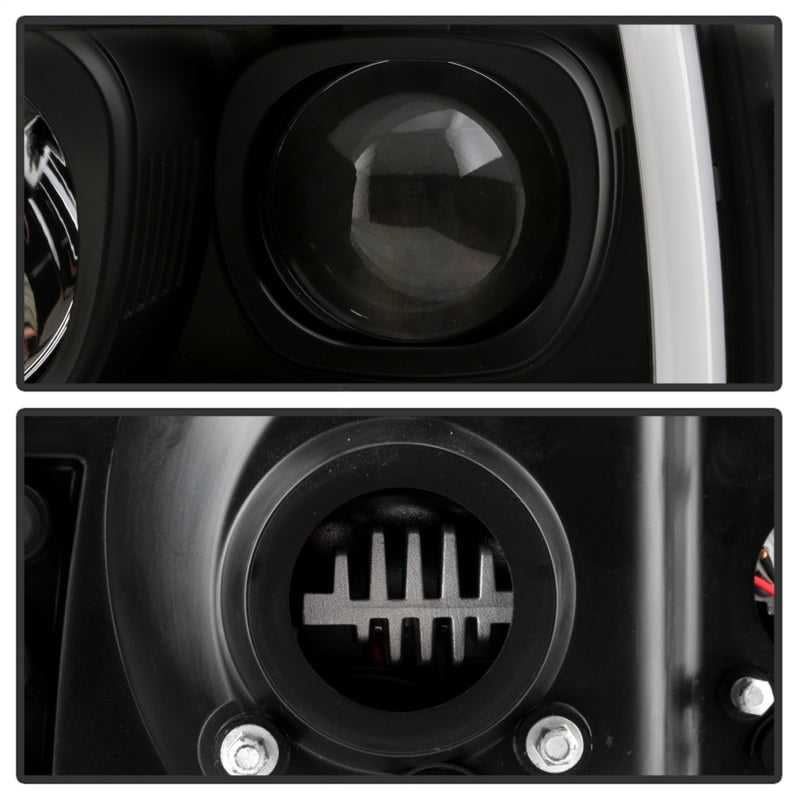 Spyder Ford F-250 99-04/Excursion 00-04 1 Piece LED Headlights - Black PRO-YD-FF25099V2PL-BK SPYDER Headlights AXOPROS