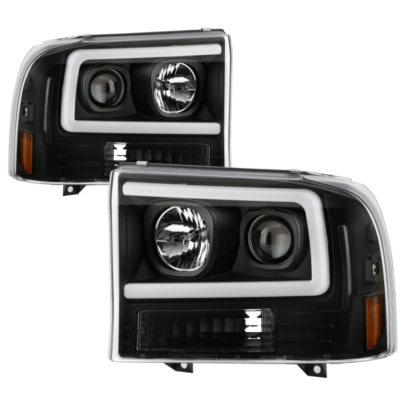 Spyder Ford F-250 99-04/Excursion 00-04 1 Piece LED Headlights - Black PRO-YD-FF25099V2PL-BK SPYDER Headlights AXOPROS