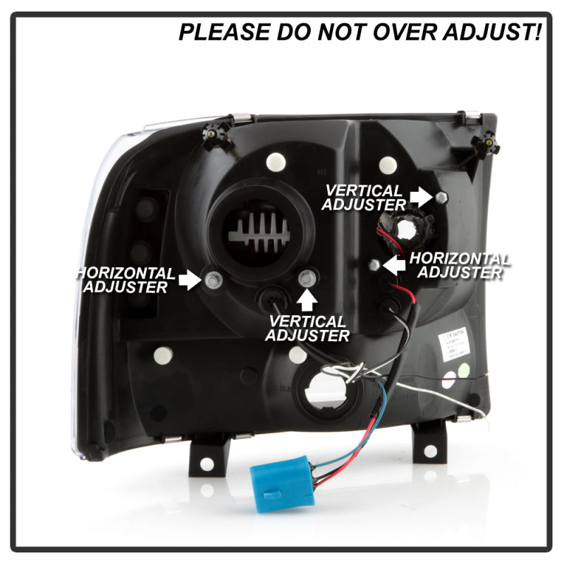 Spyder Ford F-250 99-04/Excursion 00-04 1 Piece LED Headlights - Black PRO-YD-FF25099V2PL-BK SPYDER Headlights AXOPROS