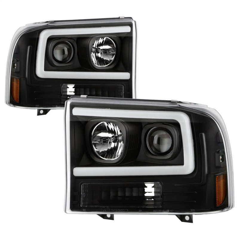 Spyder Ford F-250 99-04/Excursion 00-04 1 Piece LED Headlights - Black PRO-YD-FF25099V2PL-BK SPYDER Headlights AXOPROS
