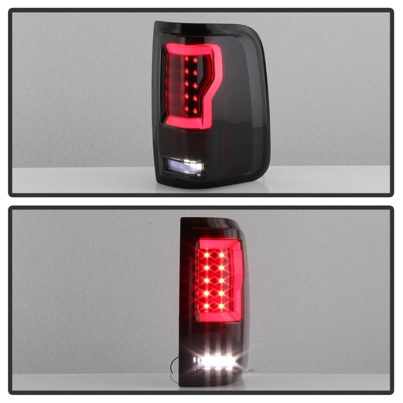 Spyder Ford F150 04-08 Styleside Tail Light V2 - LED - Black Smoke ALT-YD-FF15004V2-LBLED-BSM SPYDER Tail Lights  AXOPROS
