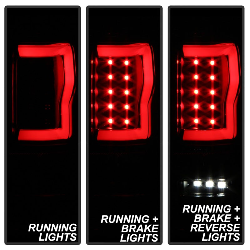 Spyder Ford F150 04-08 Styleside Tail Light V2 - LED - Black Smoke ALT-YD-FF15004V2-LBLED-BSM SPYDER Tail Lights  AXOPROS