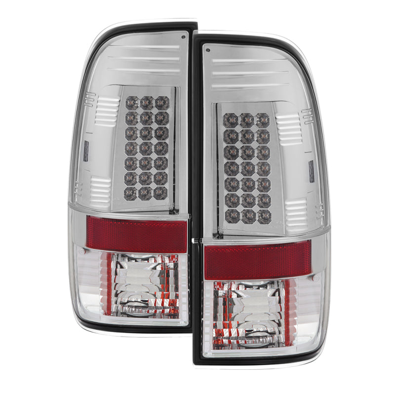 Spyder Ford F150 side 97-03/F250/350/450 Super Duty 99-07 LED Tail Lights Chrm ALT-YD-FF15097-LED-C SPYDER Tail Lights  AXOPROS